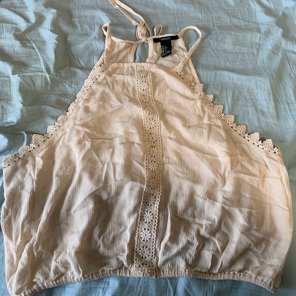 Cream halter crop top - Picture 2 of 4
